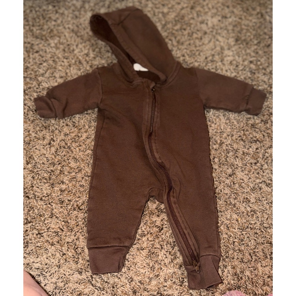 Kendi Infant One Piece Unisex Hooded Sweatsuit 0-3 Months